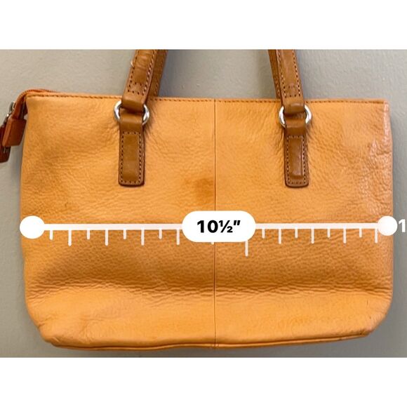 Fossil top handle/shoulder pebbled leather bag - Picture 6 of 9